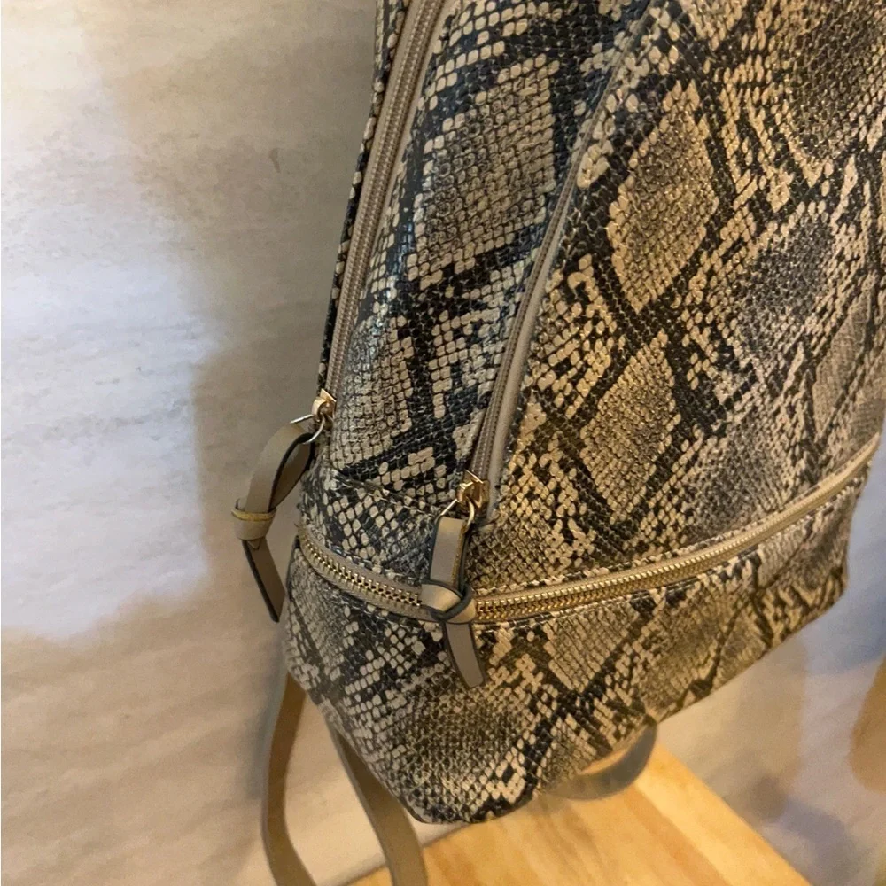 Alexis Bendel Chic Snakeskin Pattern Backpack